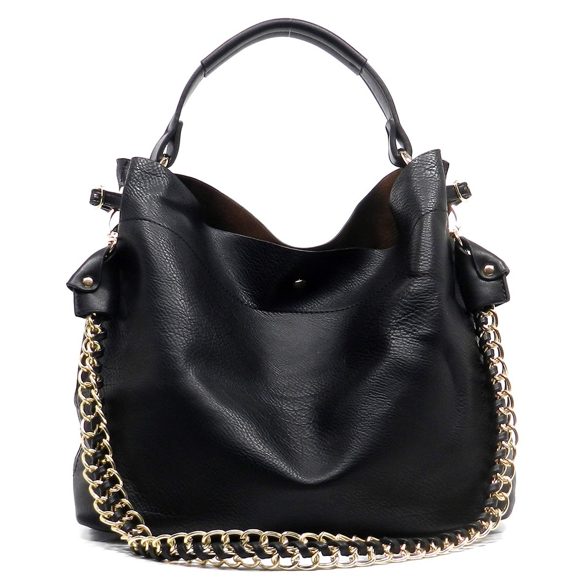 Janin-Handbag-Bucket-Style-Hobo-Shoulder-Bag-with-Big-Chain-Strap-2-in ...